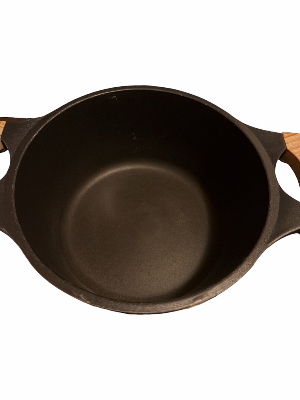 Black Casserole Pot with Wood Handle Accent Lid - Picture 2 of 2